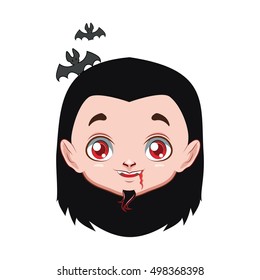 Vampire portrait for multiple uses, avatar, icon, other