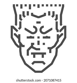 Relacionado con vampiros, perfecto píxel, trazo editable, icono de vector cuadrado escalable.