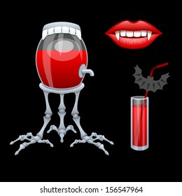 The vampire set for Halloween