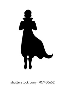 Vampire silhouette isolated vector