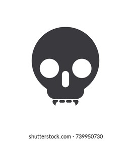 Vampire skull icon, vector illustration design. Halloween collection.