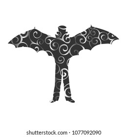 Vampire tale pattern silhouette holiday halloween