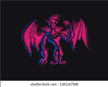 vampire tattoo - vector set illustration
