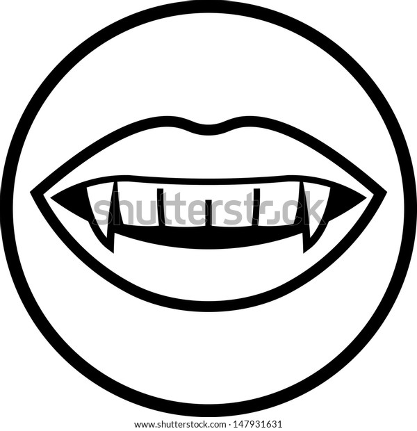 Vampire Teeth Vector Stock Vector (Royalty Free) 147931631 | Shutterstock