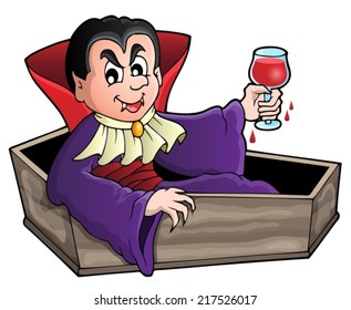 Vampire theme image 1 - eps10 vector illustration.