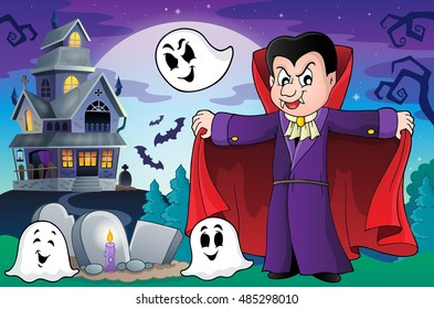 Vampire theme image 9 - eps10 vector illustration.