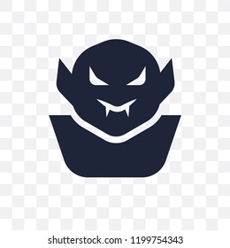Vampire transparent icon. Vampire symbol design from Fairy tale collection. Simple element vector illustration on transparent background.