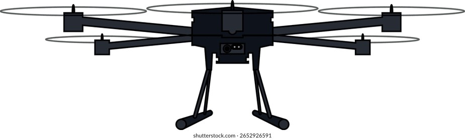 Vampire - Ilustração do vetor do drone de combate ucraniano