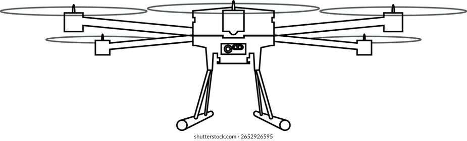 Vampire - Ilustração do vetor do drone de combate ucraniano