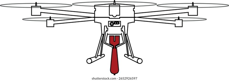 Vampire - Ilustração do vetor do drone de combate ucraniano