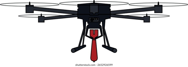 Vampire – Ukrainian Combat Bomber Drone Vector Illustration