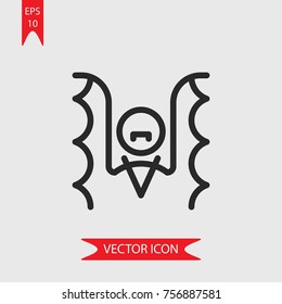 Vampire vector icon, illustration symbol