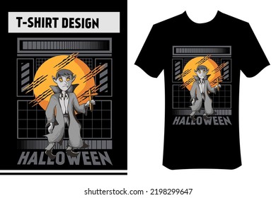 vampire vector illustration, illustration for helloween, night, streetwear concept, monochrome color. perfect for t-shirts, apparel, merchandise