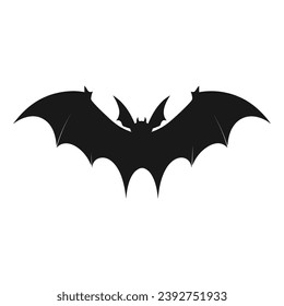 Vampire vector isolated on a white background, A silhouette of Bat flying