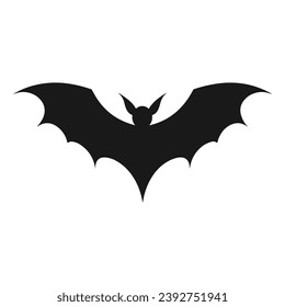 Vampire vector isolated on a white background, A silhouette of Bat flying