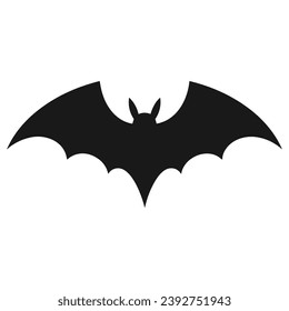 Vampire vector isolated on a white background, A silhouette of Bat flying