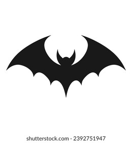 Vampire vector isolated on a white background, A silhouette of Bat flying