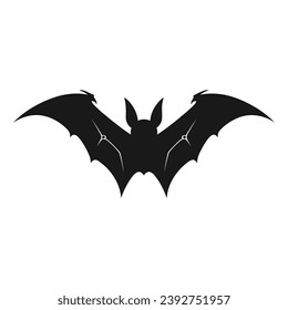 Vampire vector isolated on a white background, A silhouette of Bat flying