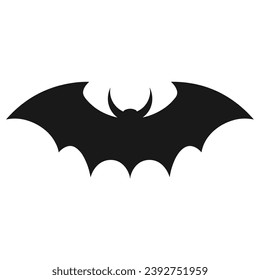 Vampire vector isolated on a white background, A silhouette of Bat flying