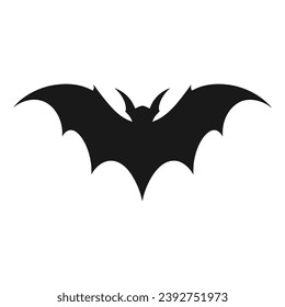 Vampire vector isolated on a white background, A silhouette of Bat flying