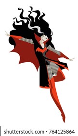 vampire woman monster flying