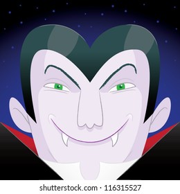 Vampire/Dracula at Halloween.