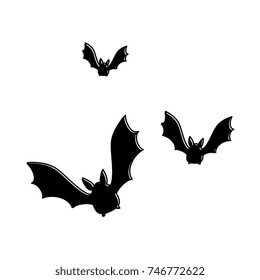 vampires black flying icon