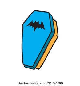 vampire's coffin vector 