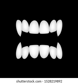 Vampires Teeth Icon Illustration Isolated On Stock Vector (Royalty Free ...