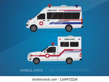 Van Ambulance Pickup Ambulance Character Design Stock Vector (Royalty ...