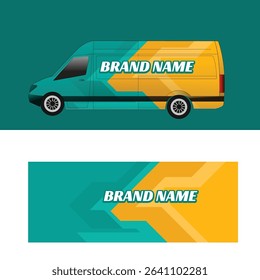 van branding background decal design