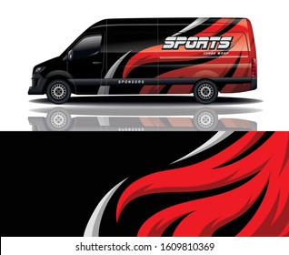van car decal wrap design
