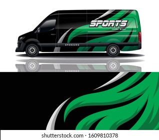 van car decal wrap design