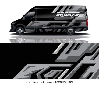 van car decal wrap design