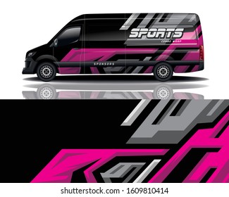 van car decal wrap design