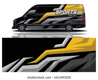 Van Car Decal Wrap Vector Design 