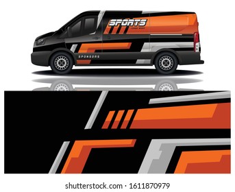 Van Car Decal Wrap Vector Design