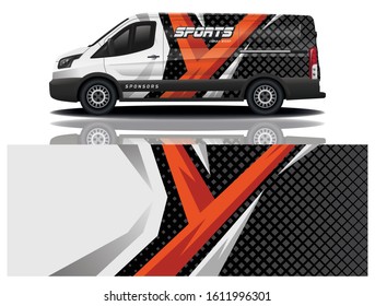 Van Car Decal Wrap Vector Design 