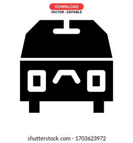 van car icon or logo isolated sign symbol vector illustration - high quality black style vector icons
