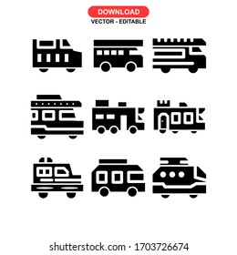 van car icon or logo isolated sign symbol vector illustration - Collection of high quality black style vector icons

