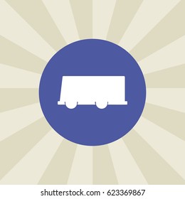 van car icon. sign design. background