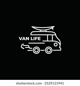 van car icon vector design logo template