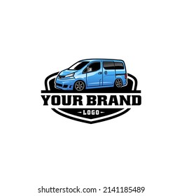 van car illustration logo vector