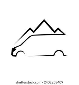 van car logo element, van var logo template, vancar vector illustration