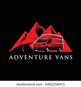 van car logo element, van var logo template, vancar vector illustration