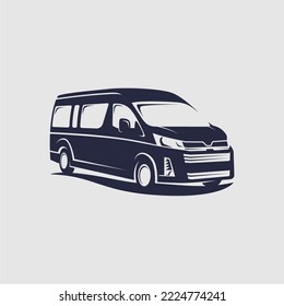 Van car minimalist vector design