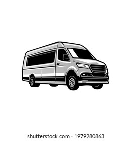 van car for transportation or camper van