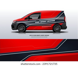 Diseño de livery de empresa de envolvimiento de automóviles de Van