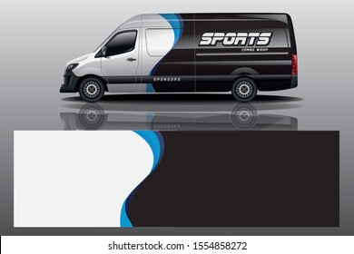 Van car Wrap design for company eps 10