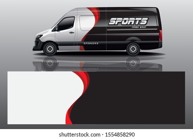 Van car Wrap design for company eps 10